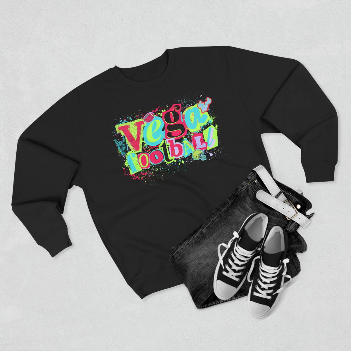 Cotton Splatter Crewneck Sweatshirt