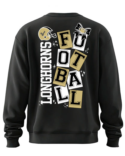 Cotton Stacked Crewneck Sweatshirt
