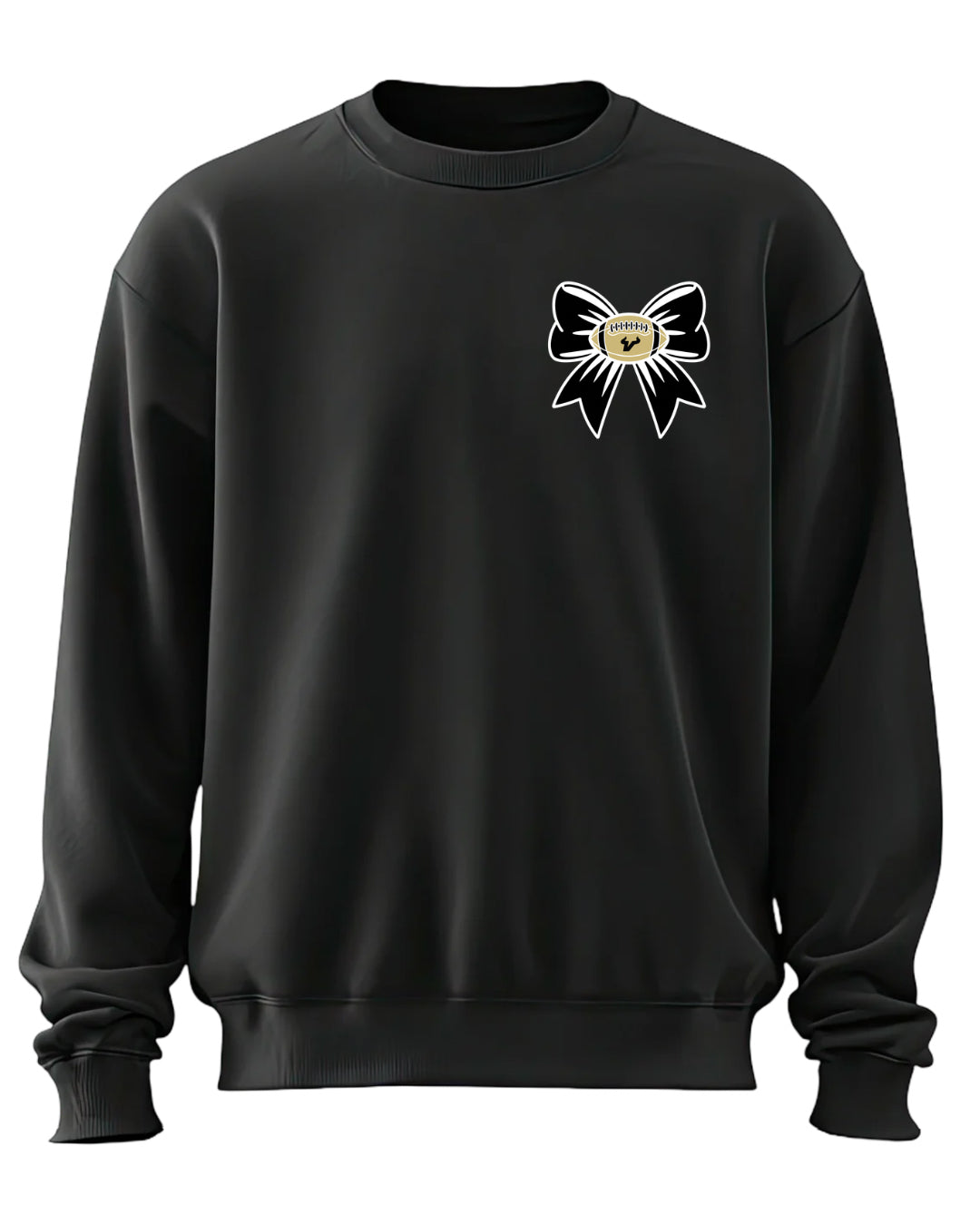Cotton Stacked Crewneck Sweatshirt