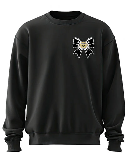Cotton Stacked Crewneck Sweatshirt